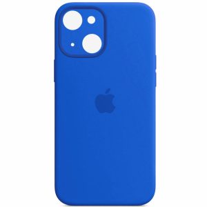 Чохол для iPhone 13 Синій Silicone Case Full Camera Protective
