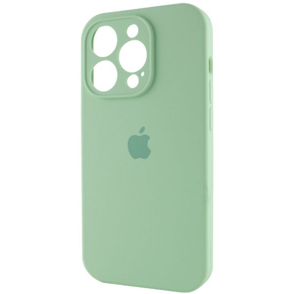 Чохол для iPhone 14 Pro Зелений Silicone Case Full Camera Protective - Зображення 3