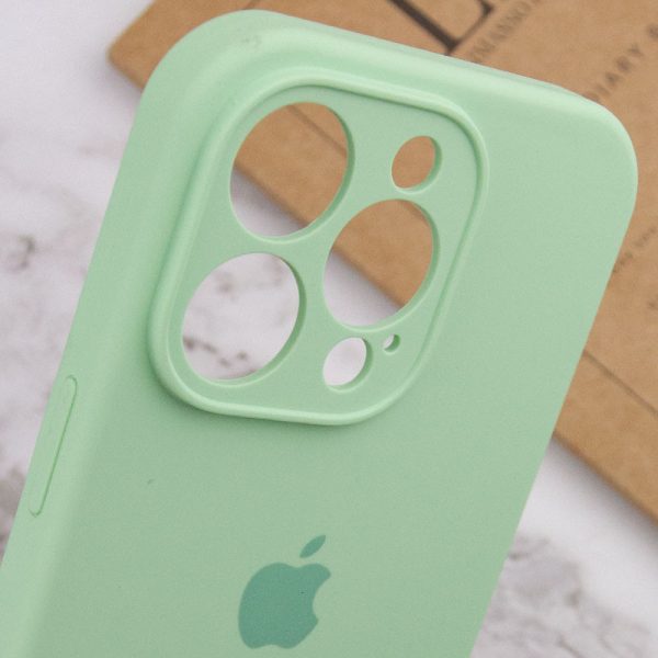 Чохол для iPhone 14 Pro Зелений Silicone Case Full Camera Protective - Зображення 6