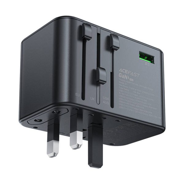 Зарядний пристрій Acefast Z1 PD75W GaN (3*USB-C+2*USB-A) - Зображення 2