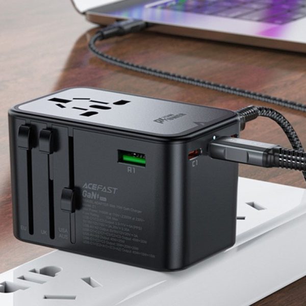Зарядний пристрій Acefast Z1 PD75W GaN (3*USB-C+2*USB-A) - Зображення 7