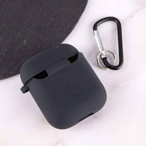Силіконовий футляр для Airpods 1/2 з мікрофіброю - Зображення 4