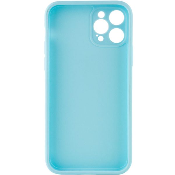 Силіконовий чохол для Apple iPhone 12 Pro Max Бірюзовий Candy Full Camera - Зображення 2