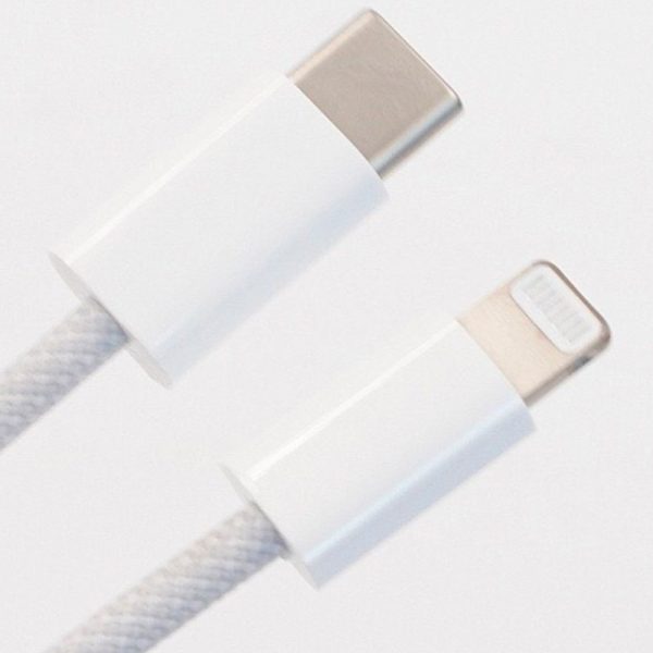 Дата кабель USB-C to Lightning FineWoven Mac PD for Apple (AAA) (1m) (no box) - Зображення 2