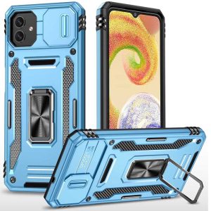 Ударостійкий чохол для Samsung Galaxy A05 Блакитний Camshield Army Ring