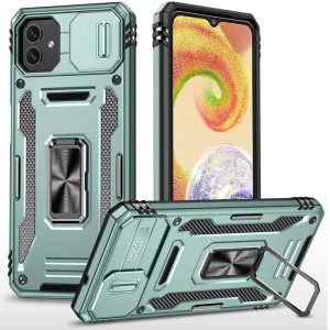 Ударостійкий чохол для Samsung Galaxy A05 Зелений Camshield Army Ring