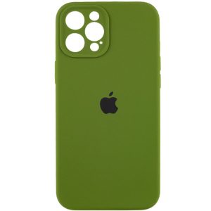 Чохол для iPhone 12 Pro Зелений Silicone Case Full Camera Protective