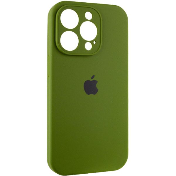 Чохол для iPhone 14 Pro Max Зелений Silicone Case Full Camera Protective - Зображення 2