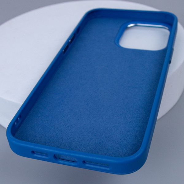 Шкіряний чохол для Apple iPhone 15 Синій Bonbon Leather Metal Style with MagSafe - Зображення 5