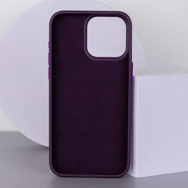 Шкіряний чохол для Apple iPhone 15 Фіолетовий Bonbon Leather Metal Style with MagSafe - Зображення 2
