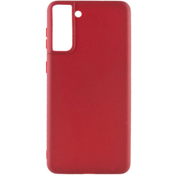 Силіконовий чохол для Samsung Galaxy S21+ Бордовий Candy