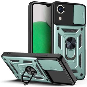 Ударостійкий чохол для Samsung Galaxy A03 Core Зелений Camshield Serge Ring