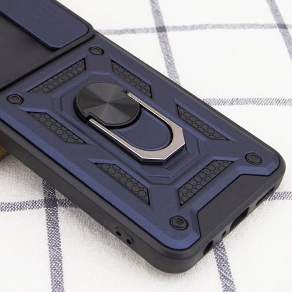 Ударостійкий чохол для Samsung Galaxy A03 Core Синій Camshield Serge Ring - Зображення 2