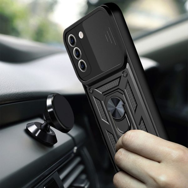 Ударостійкий чохол для Samsung Galaxy S21+ Чорний Camshield Serge Ring - Зображення 4