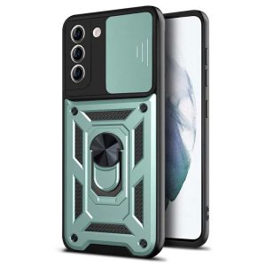 Ударостійкий чохол для Samsung Galaxy S22 Зелений Camshield Serge Ring