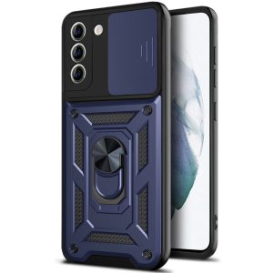 Ударостійкий чохол для Samsung Galaxy S22 Синій Camshield Serge Ring