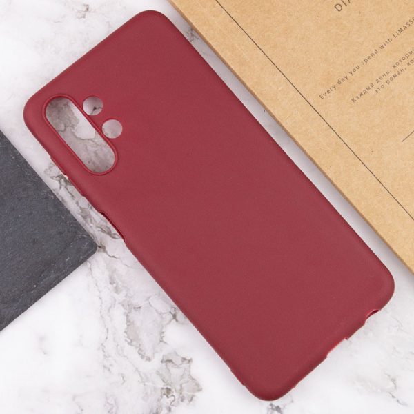 Силіконовий чохол для Samsung Galaxy A13 4G / A04s Бордовий Candy - Зображення 4