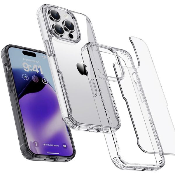 Чохол для iPhone 14 Pro Max Прозорий TPU+PC Multi-Color - Зображення 2