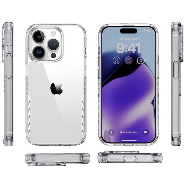 Чохол для iPhone 14 Pro Max Прозорий TPU+PC Multi-Color - Зображення 4