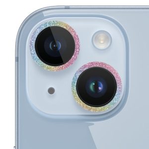 Захисне скло для iPhone 15 / 15 Plus Metal Sparkles на камеру