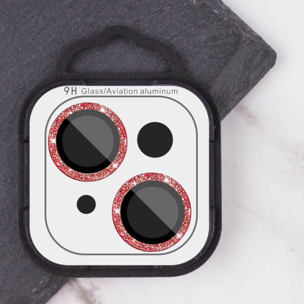 Захисне скло для iPhone 15 / 15 Plus Metal Sparkles на камеру - Зображення 5