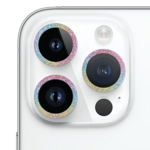 Захисне скло для iPhone 15 Pro / 15 Pro Max Metal Sparkles на камеру