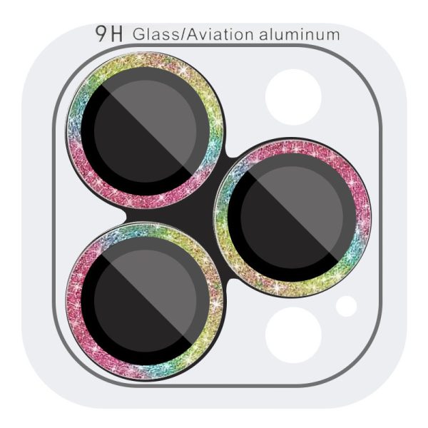 Захисне скло для iPhone 15 Pro / 15 Pro Max Metal Sparkles на камеру - Зображення 5