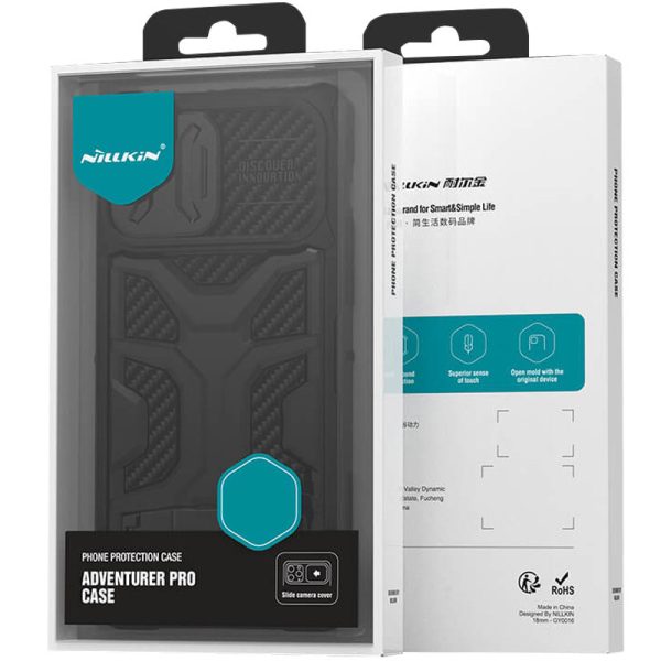 Чохол для iPhone 14 Pro Armor Чорний Nillkin CamShield Adventurer Pro (шторка на камеру) - Зображення 6