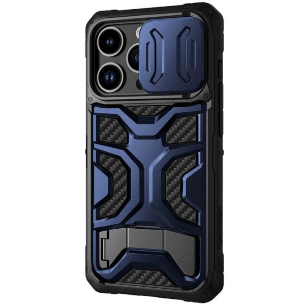Чохол для iPhone 14 Pro Interstellar Синій Nillkin CamShield Adventurer Pro (шторка на камеру)
