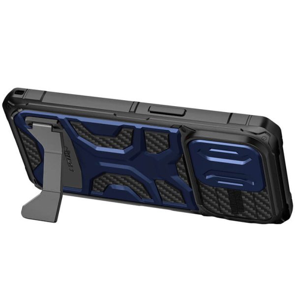 Чохол для iPhone 14 Pro Interstellar Синій Nillkin CamShield Adventurer Pro (шторка на камеру) - Зображення 3