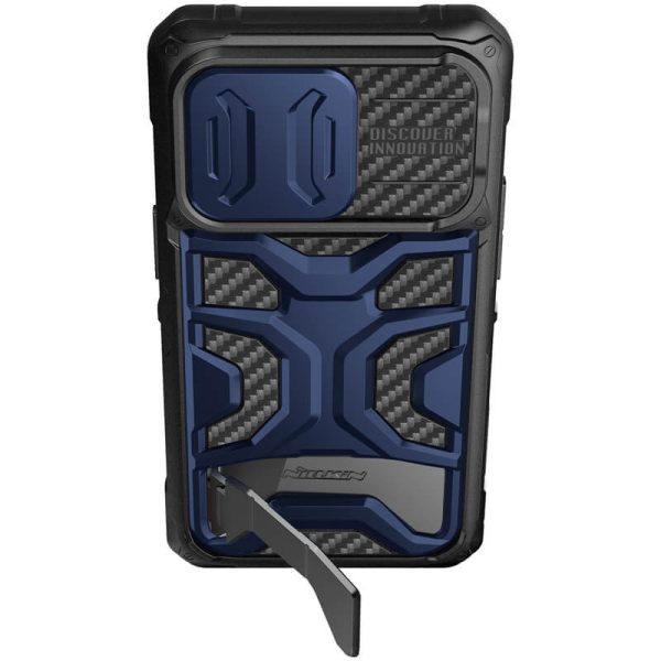 Чохол для iPhone 14 Pro Interstellar Синій Nillkin CamShield Adventurer Pro (шторка на камеру) - Зображення 4