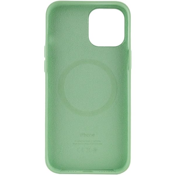 Чохол для iPhone 12 Pro Max Зелений Silicone case full with Magsafe and Animation - Зображення 3