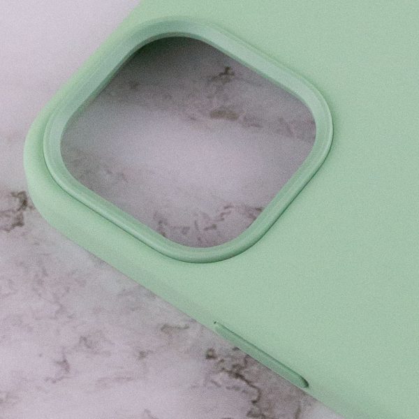 Чохол для iPhone 12 Pro Max Зелений Silicone case full with Magsafe and Animation - Зображення 6