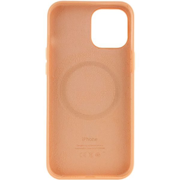 Чохол для iPhone 12 Pro Max Помаранчевий Silicone case full with Magsafe and Animation - Зображення 3