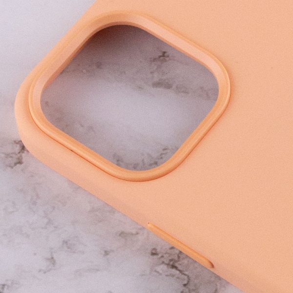 Чохол для iPhone 12 Pro Max Помаранчевий Silicone case full with Magsafe and Animation - Зображення 6