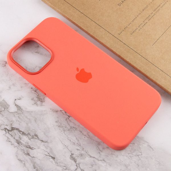 Чохол для iPhone 12 Pro Max Помаранчевий Silicone case full with Magsafe and Animation - Зображення 7