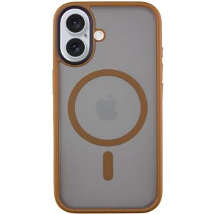 Чохол для iPhone 16 Золотий Metal Buttons with MagSafe