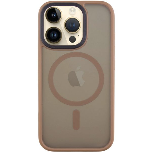 Чохол для iPhone 16 Pro Золотий Metal Buttons with MagSafe