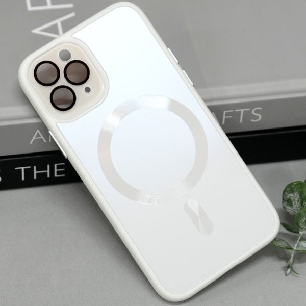 Чохол для iPhone 12 Pro Max Білий TPU+Glass Sapphire Midnight with MagSafe - Зображення 3