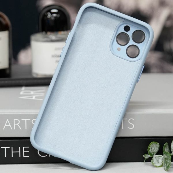 Чохол для iPhone 12 Pro Max Блакитний TPU+Glass Sapphire Midnight with MagSafe - Зображення 3