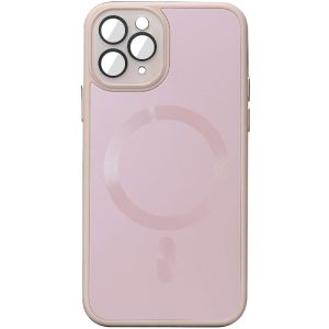 Чохол для iPhone 12 Pro Max Рожевий TPU+Glass Sapphire Midnight with MagSafe