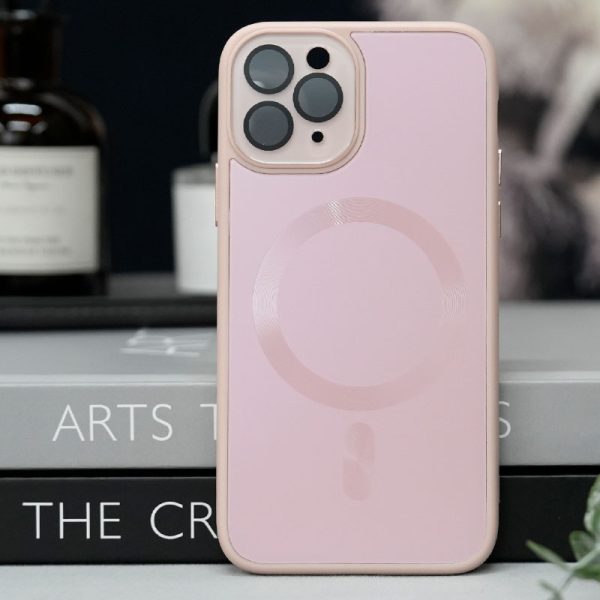 Чохол для iPhone 12 Pro Max Рожевий TPU+Glass Sapphire Midnight with MagSafe - Зображення 2