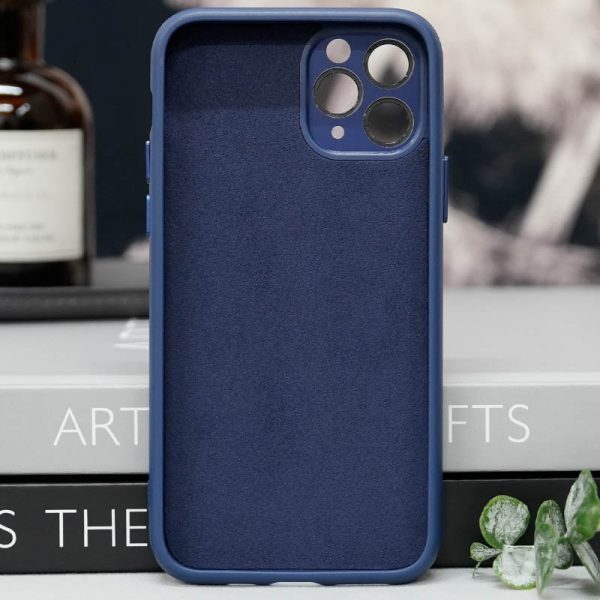 Чохол для iPhone 12 Pro Max Синій TPU+Glass Sapphire Midnight with MagSafe - Зображення 3