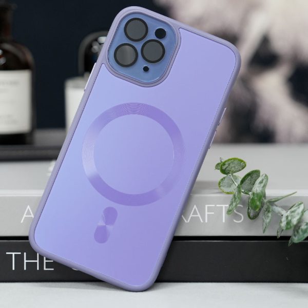 Чохол для iPhone 12 Pro Max Фіолетовий TPU+Glass Sapphire Midnight with MagSafe - Зображення 2