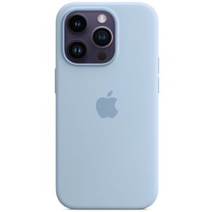 Чохол для iPhone 14 Pro Блакитний Silicone case full with Magsafe