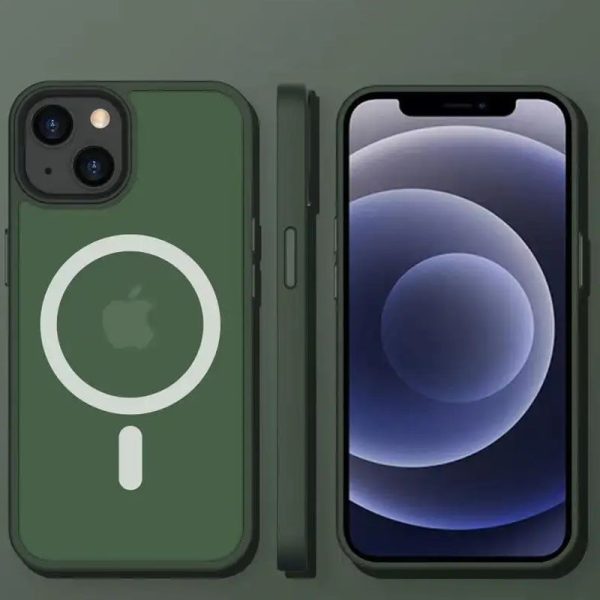 Чохол для iPhone 15 Plus Зелений Metal Buttons with MagSafe Colorful - Зображення 2
