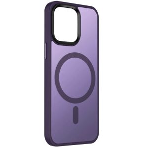 Чохол для iPhone 15 Plus Фіолетовий Metal Buttons with MagSafe Colorful