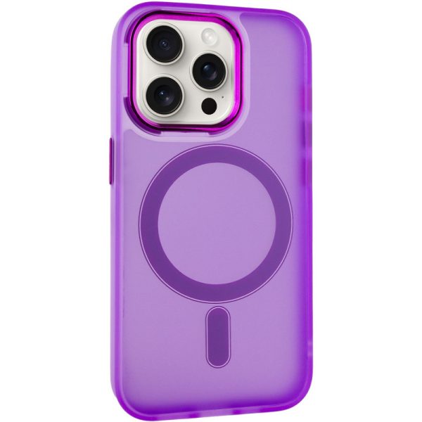 Чохол для iPhone 13 Pro Фіолетовий TPU+PC Lily with MagSafe