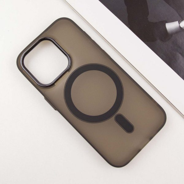 Чохол для iPhone 14 Pro Сірий TPU+PC Lily with MagSafe - Зображення 3