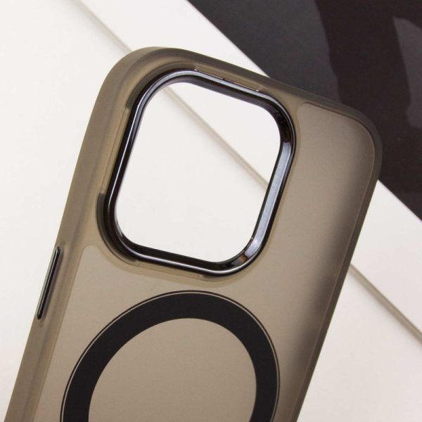 Чохол для iPhone 14 Pro Сірий TPU+PC Lily with MagSafe - Зображення 5